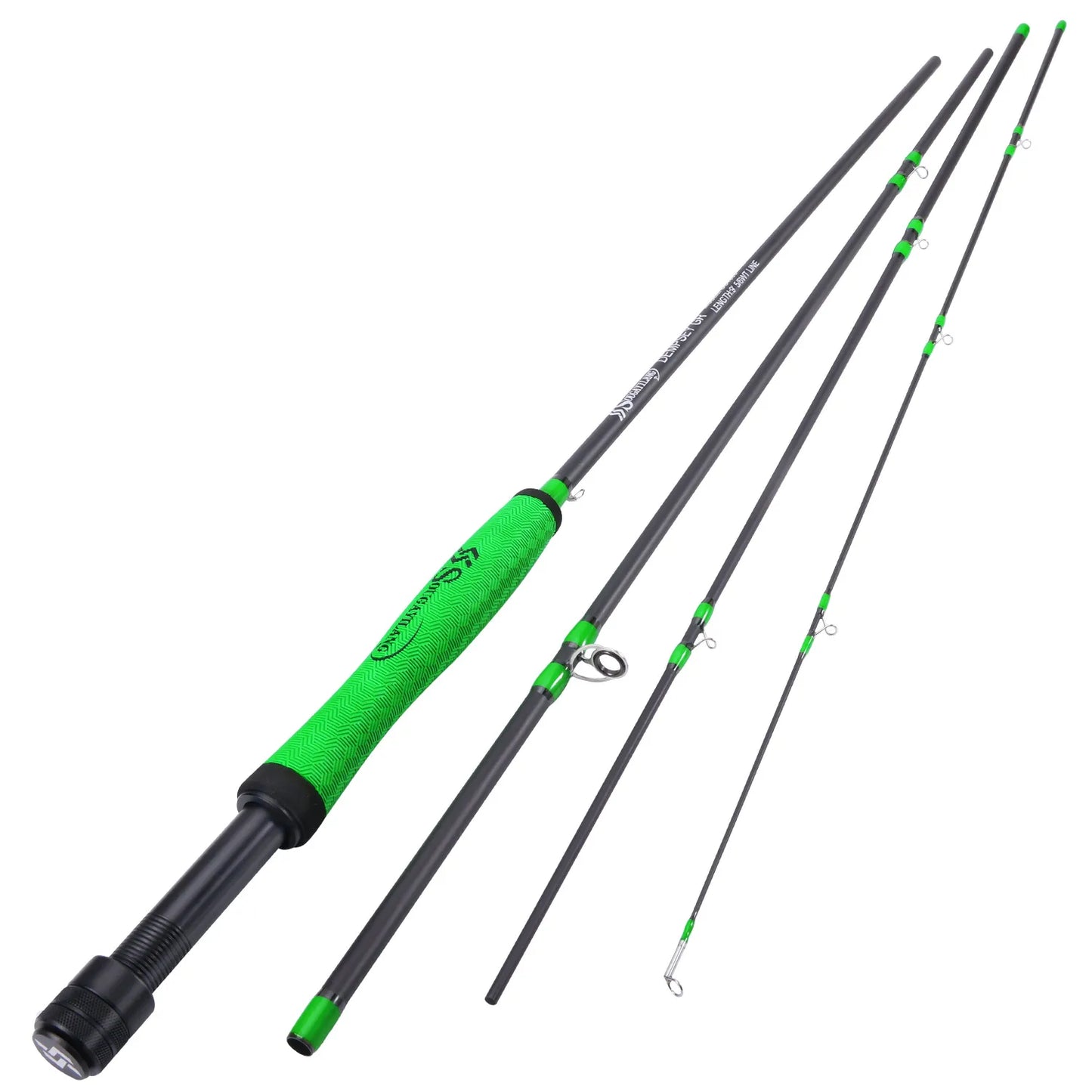 Sougayilang 2.7M UltraLight Fly Fishing Rod 9ft for 5/6wt 4 Sections Freshwater Fly Fishing Rods for Trout Salmon Fishing Tackle