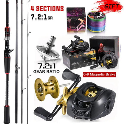 Crazy Craft Fishing Rod and Reel Combo