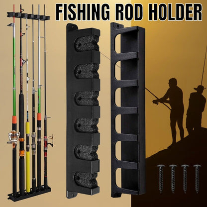 FISHMAK PEAK RR-6 Rod Rack | Vertical Stand Design | Secure & Organized Storage | Essential Gear Series