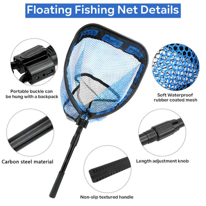 Telescoping Float Fishing Net