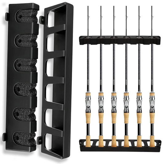 FISHMAK PEAK RR-6 Rod Rack | Vertical Stand Design | Secure & Organized Storage | Essential Gear Series